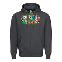 Smoke baseball vibes Zipper Hoodie - CowhideDigitalArt