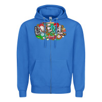 True Royal baseball vibes Zipper Hoodie - CowhideDigitalArt