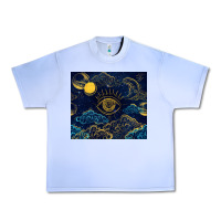 Grape Ice evil eye moon Urban Heavy Tee - TumblerDesignByShophia