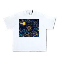 White evil eye moon Urban Heavy Tee - TumblerDesignByShophia