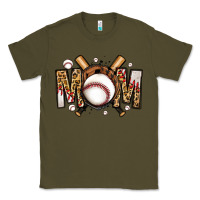 Army Green baseball mom Classic Tee - Jasminsmagicworld