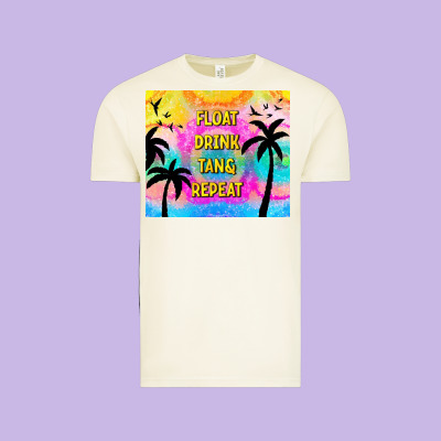 Float Drink Tan & Repeat Vintage Tee Designed By Tumblerdesignbyshophia