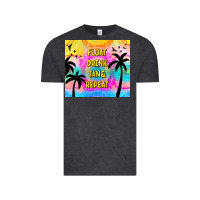 Vintage Black float drink tan & repeat Vintage Tee - TumblerDesignByShophia
