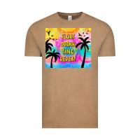Vintage Coffee float drink tan & repeat Vintage Tee - TumblerDesignByShophia