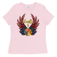 Angel Wings Softball Ladies Tee | Teevron