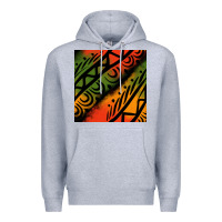 Heather Grey african tribal seamless pattern Premium Hoodie - BundleAndBundleShop