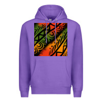 Purple african tribal seamless pattern Premium Hoodie - BundleAndBundleShop