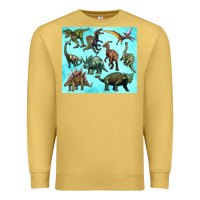 Antique Gold dinosaurs tumbler Premium Sweatshirt - Artiststas