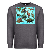 Charcoal Heather dinosaurs tumbler Premium Sweatshirt - Artiststas