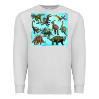 Dove Grey dinosaurs tumbler Premium Sweatshirt - Artiststas