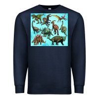 Navy dinosaurs tumbler Premium Sweatshirt - Artiststas