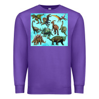 Purple dinosaurs tumbler Premium Sweatshirt - Artiststas
