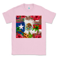 Bubblegum Pink Mexican and Puerto Rico flag Classic Tee - texasbilliewilder