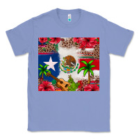 Colony Blue Mexican and Puerto Rico flag Classic Tee - texasbilliewilder