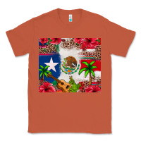 Copper Mexican and Puerto Rico flag Classic Tee - texasbilliewilder