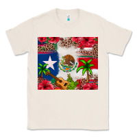 Natural Mexican and Puerto Rico flag Classic Tee - texasbilliewilder