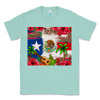Seafoam Mexican and Puerto Rico flag Classic Tee - texasbilliewilder