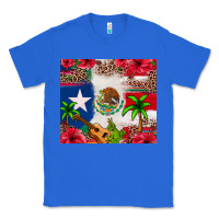 True Royal Mexican and Puerto Rico flag Classic Tee - texasbilliewilder