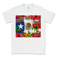 White Mexican and Puerto Rico flag Classic Tee - texasbilliewilder