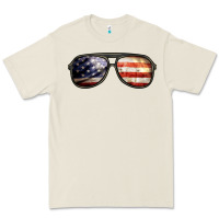 Bone amerıcan flag glasses Premium Tee - BarkalooDesign