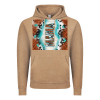 Vintage Coffee tooled leather and cowhide mama Vintage Hoodie - TumblerDesignByShophia