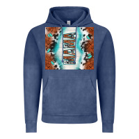 Vintage Denim tooled leather and cowhide mama Vintage Hoodie - TumblerDesignByShophia