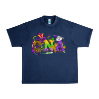 Navy Mardi Gras CNA Nurse Urban Heavy Tee - HowdyJamesFarm