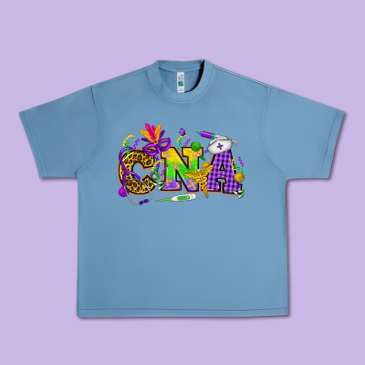 Mardi Gras Cna Nurse Urban Heavy Tee Designed By Howdyjamesfarm