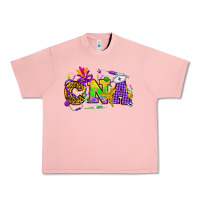 Salmon Mardi Gras CNA Nurse Urban Heavy Tee - HowdyJamesFarm