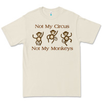 Womens Not My Circus Not My Monkeys Gifts - Funny Political Novelty V- Premium Tee | Teevron
