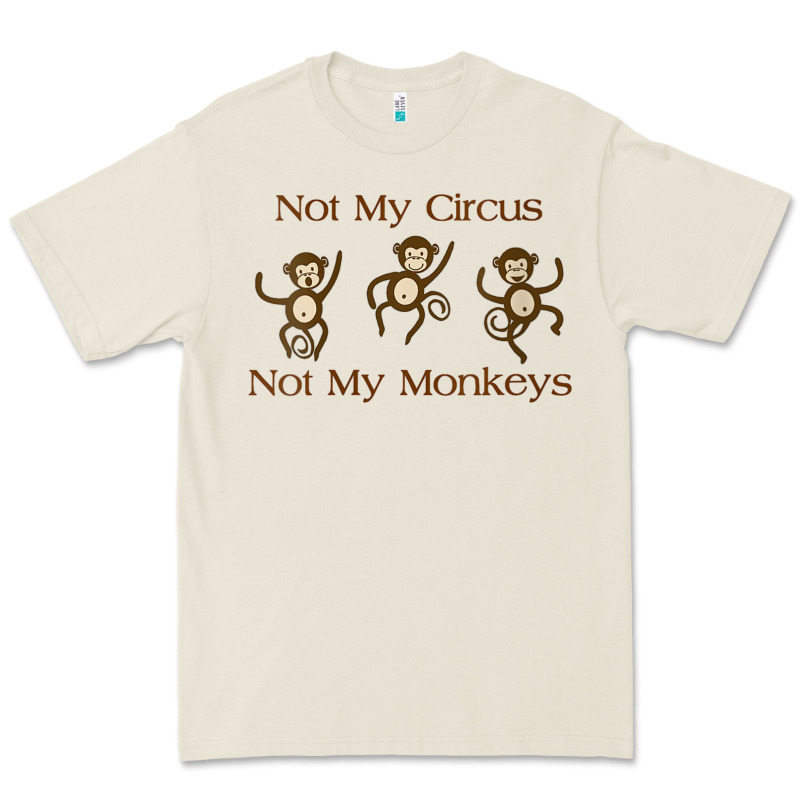 Womens Not My Circus Not My Monkeys Gifts - Funny Political Novelty V- Premium Tee by minhPixels | Teevron