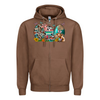 Chestnut easter easter eggs Zipper Hoodie - CowhideDigitalArt