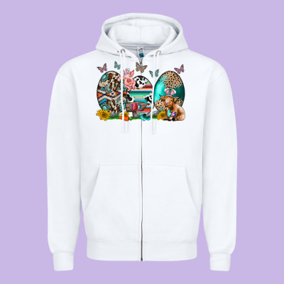 Easter Easter Eggs Zipper Hoodie Designed By Cowhidedigitalart