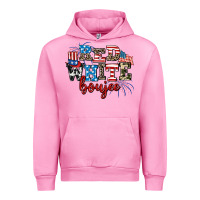 Fuchsia Pink Red whıte boujee Urban Hoodie - AdoDesignShop