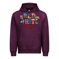 Mauve Wine Red whıte boujee Urban Hoodie - AdoDesignShop