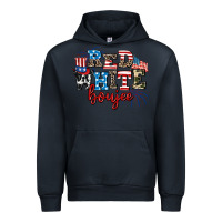 Navy Red whıte boujee Urban Hoodie - AdoDesignShop