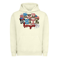 Pigment Pistachio Red whıte boujee Urban Hoodie - AdoDesignShop