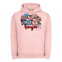 Pigment Salmon Red whıte boujee Urban Hoodie - AdoDesignShop