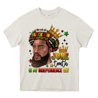 Cream juneteenth is my independence day Heavy Core Tee - LillyAllenDesigns