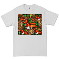 Dove Grey Christmas Santa Claus peace hand Premium Tee - Jasminsmagicworld