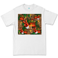 White Christmas Santa Claus peace hand Premium Tee - Jasminsmagicworld