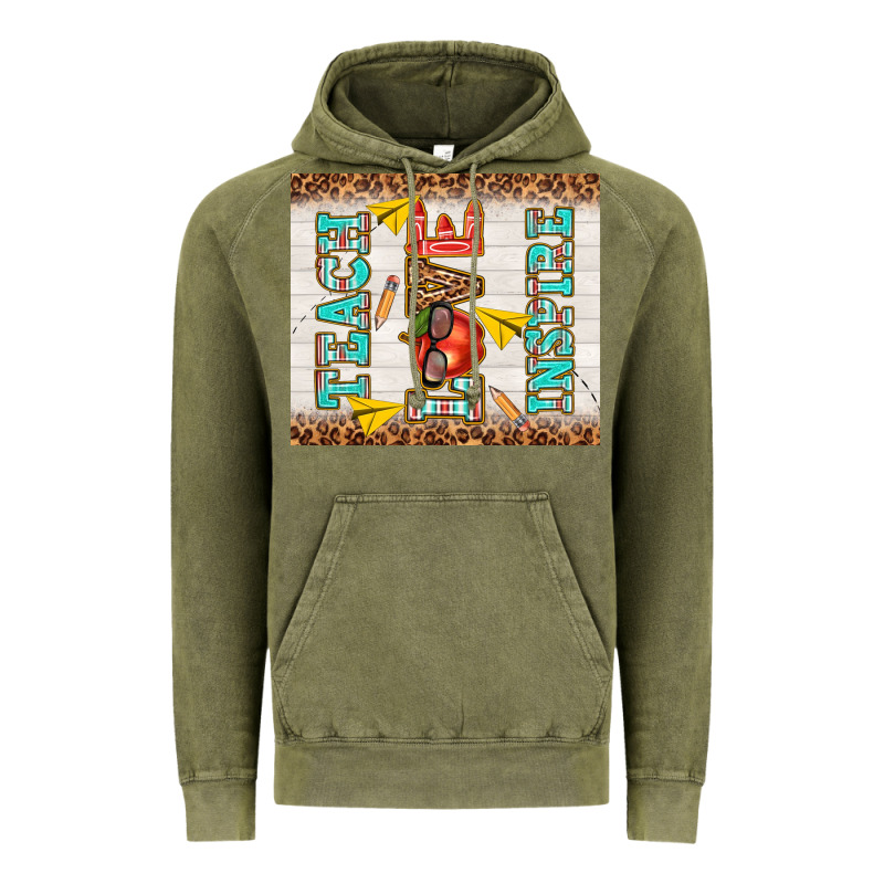 Teach Love Inspire Vintage Hoodie by TumblerDesignByShophia | Teevron