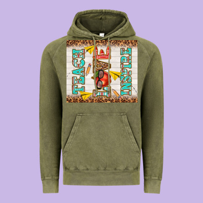 Teach Love Inspire Vintage Hoodie Designed By Tumblerdesignbyshophia