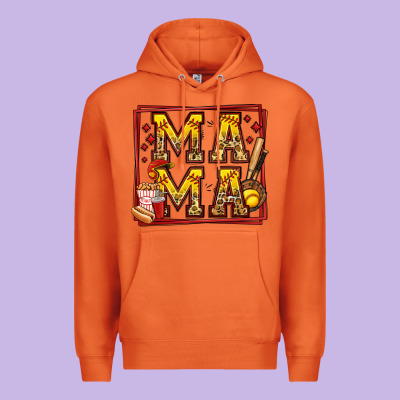 Softball Mama Premium Hoodie Designed By Jasminsmagicworld