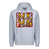 Heather Grey softball mama Premium Hoodie - Jasminsmagicworld
