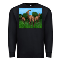 Black parasaurolophus Premium Sweatshirt - Artiststas