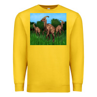 Lemon parasaurolophus Premium Sweatshirt - Artiststas