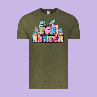 Egg Hunter Plate Letters Easter Day Vintage Tee Designed By Howdyjamesfarm