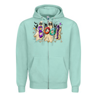 Seafoam boo Zipper Hoodie - CowhideDigitalArt