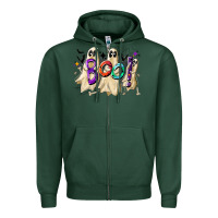 Sports Green boo Zipper Hoodie - CowhideDigitalArt